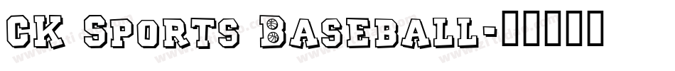 CK Sports Baseball字体转换